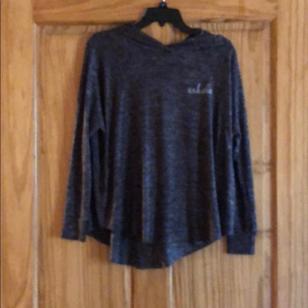 Exhale grey hoodie